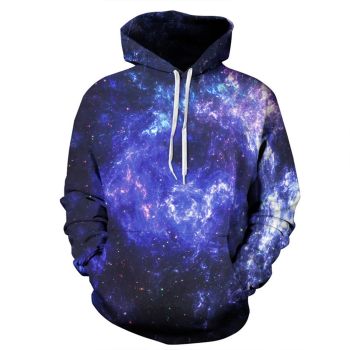 Loose And Gorgeous Purple Star Pattern Starsky Hoodie