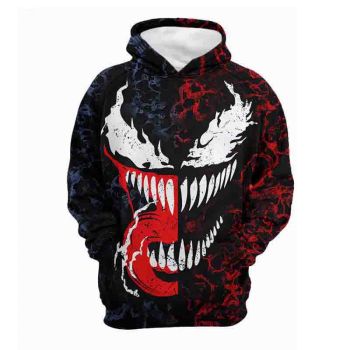 Venom Spider-man series of the same hooded sweatshirt 