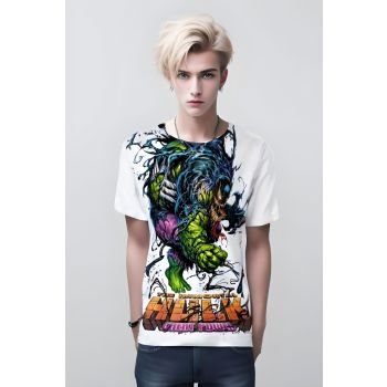 Hulk X Venom Shirt: The White Hulk X Venom Crossover Design