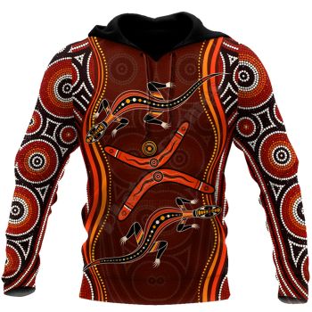 Classical And Elegance Brown Geckos Pattern Animals Hoodie