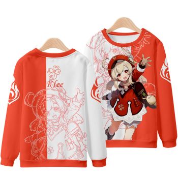 Leisure Genshin Impact Anime Klee Dark Khaki Hoodie