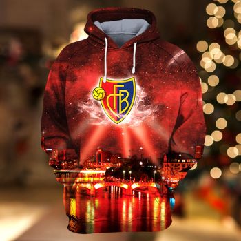 Cute And Loose Red Lighting Pattern Lighting Hoodie