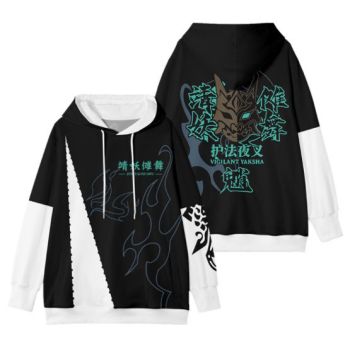 Durable Genshin Impact Anime xiao Cosplay Mask Impression Hoodie