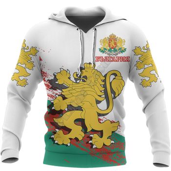 Precious And Cute Colorful Wolf Pattern Tattoos Hoodie