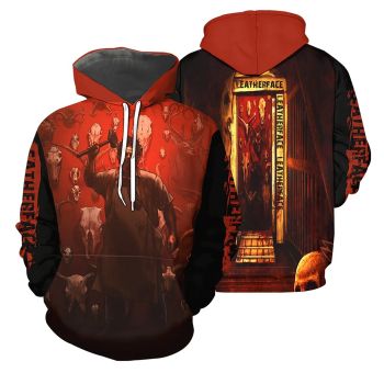  Cute Red Hammer Pattern Halloween Hoodie