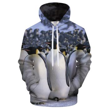 Penguin 3D Sweatshirt Hoodie Pullover