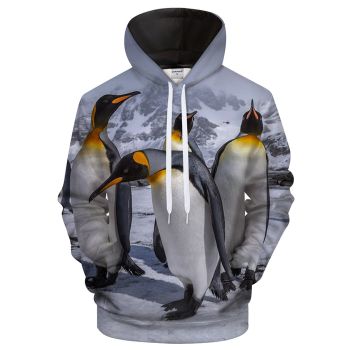 Penguin Family 3D Sweatshirt Hoodie Pullover