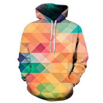 Colorful Diamonds 3D Hoodie
