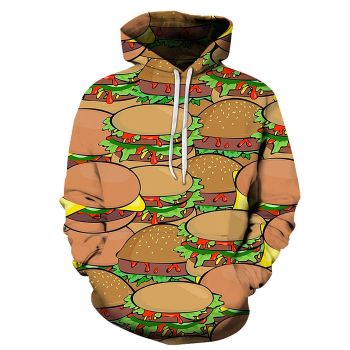 Multiple Burgers 3D Hoodie
