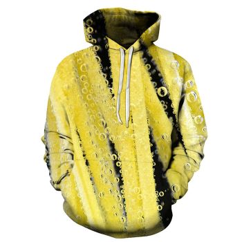 Yellow Soda Bubbles 3D Hoodie