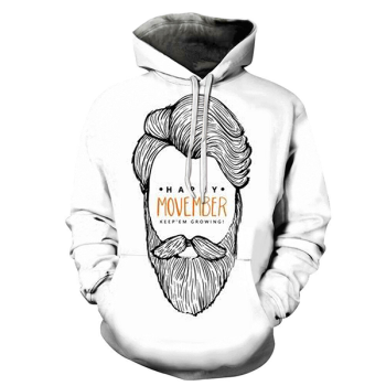 No Shave November 3D Hoodie - Sweatshirt, Hoodie, Pullover