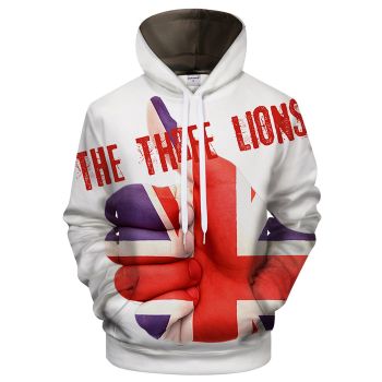 England Three Lions 3D - Sweatshirt, Hoodie, Pullover