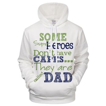 Dad's My Hero 3D Sweatshirt Hoodie Pullover