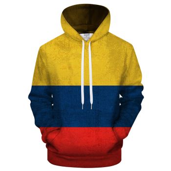 Colombia Flag 3D - Sweatshirt, Hoodie, Pullover