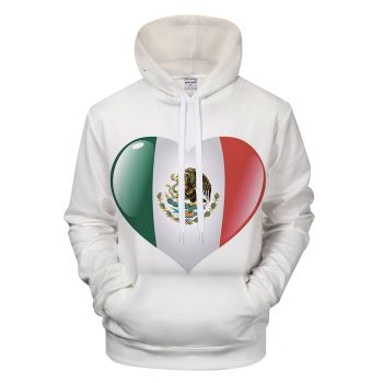 Mexico Love 3D - Sweatshirt, Hoodie, Pullover