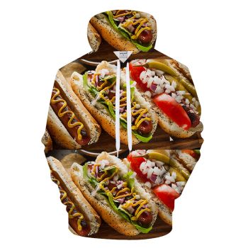 Fancy Hot Dogs 3D - Sweatshirt, Hoodie, Pullover