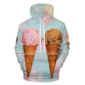 Strawberry & Chocolate Ice Cream 3D - Sweatshirt, Hoodie, Pullover