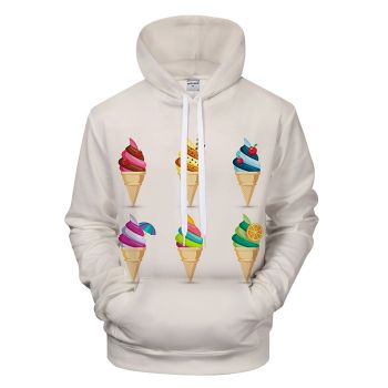 Colorful Ice Cream 3D - Sweatshirt, Hoodie, Pullover