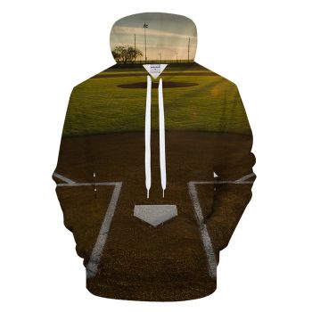 Baseball Field 3D - Sweatshirt, Hoodie, Pullover