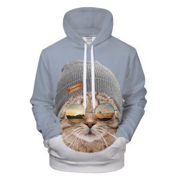 Cool Cat 3D - Sweatshirt, Hoodie, Pullover