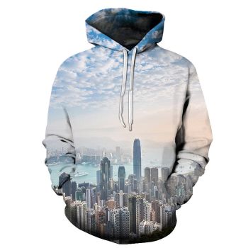 Buildings In Hong Kong 3D - Sweatshirt, Hoodie, Pullover