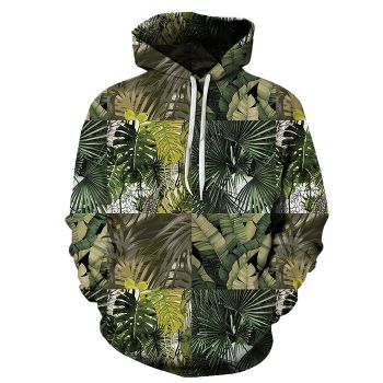 Green Leaves 3D Sweatshirt Hoodie Pullover