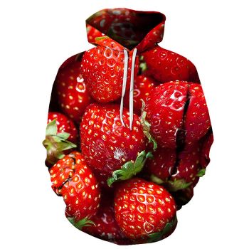 Strawberry 3D Sweatshirt Hoodie Pullover