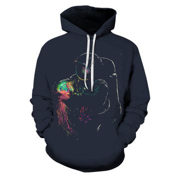 Astronaut In Space 3D - Sweatshirt, Hoodie, Pullover