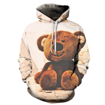 Cute Teddy Bear 3D - Sweatshirt, Hoodie, Pullover