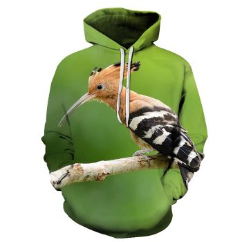 Black-Brown Sparrow Bird Face 3D - Sweatshirt, Hoodie, Pullover