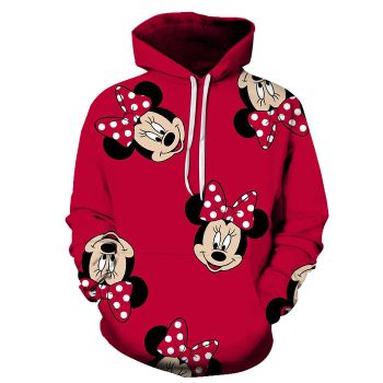 Minnie Mouse Face Cartoon 3D - Sweatshirt, Hoodie, Pullover