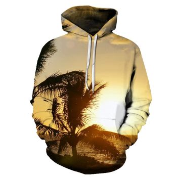 Sunset View At Hawaii Beach 3D - Sweatshirt, Hoodie, Pullover