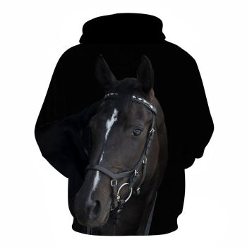 Dark Horse Face 3D - Sweatshirt, Hoodie, Pullover