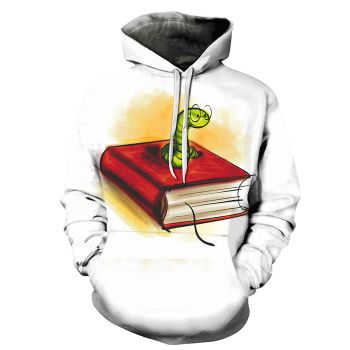 Snail On Book 3D - Sweatshirt, Hoodie, Pullover