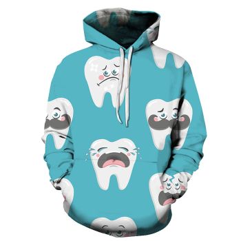 Crying Tooth Dentist 3D Hoodie Sweatshirt Pullover