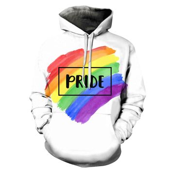 Pride White 3D - Sweatshirt, Hoodie, Pullover