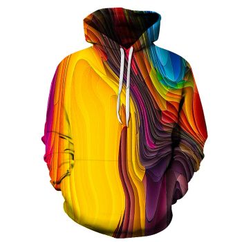 Rainbow Pattern 3D Hoodie Sweatshirt Pullover