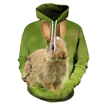 Rabbit Face 3D - Sweatshirt, Hoodie, Pullover