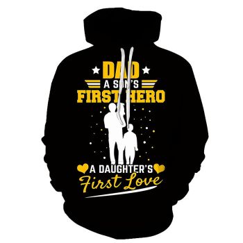 Dad A Son's First Hero 3D - Sweatshirt, Hoodie, Pullover