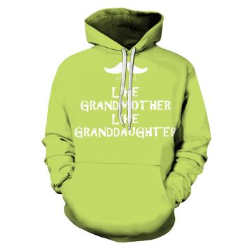 Green Grandma 3D - Sweatshirt, Hoodie, Pullover