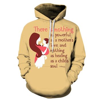Beige Mother Love 3D - Sweatshirt, Hoodie, Pullover