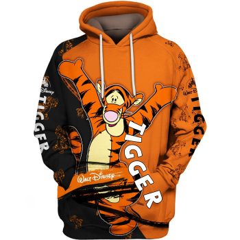 Charming Tigger 3D Printed Hoodie