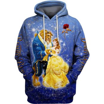 Beauty And The Beast 3D Printed Hoodie
