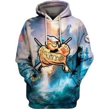 Navy Popeye Hoodie