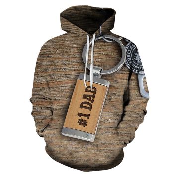 No. 1 Dad Key Chain 3D - Sweatshirt, Hoodie, Pullover