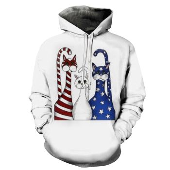 American Cats 3D - Sweatshirt, Hoodie, Pullover
