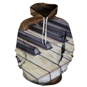 3D Wooden Piano Keys - Hoodie, Sweatshirt, Pullover