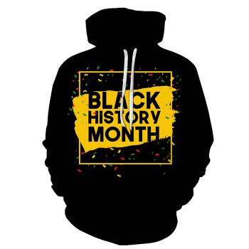 Black-Yellow Black History Month 3D - Sweatshirt, Hoodie, Pullover