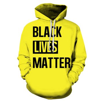 Yellow Black Lives Matter 3D - Sweatshirt, Hoodie, Pullover