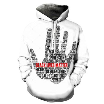 Hand Print Black Lives Matter 3D - Sweatshirt, Hoodie, Pullover